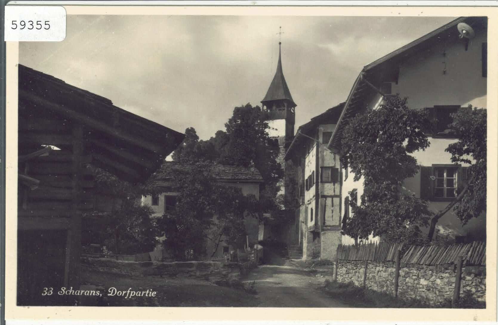 Cartoline postali: Scharans - Dorfpartie – Usato da Ettingen venduto da Kartenplanet