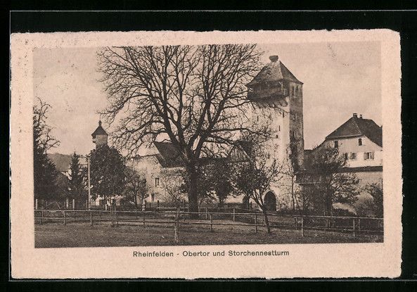 Ansichtskarten: Rheinfelden, Obertor und Storchennesttur – Gebraucht aus Berlin von bartko-reher