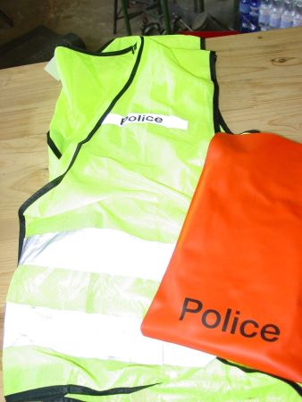 Leuchtweste gelb POLICE