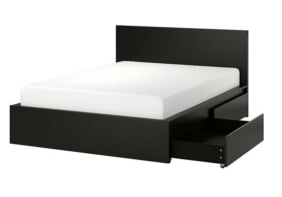 Letti: Lit Complet IKEA Malm avec matelas Epeda – Usato da Mont-sur-Lausanne venduto da rmel