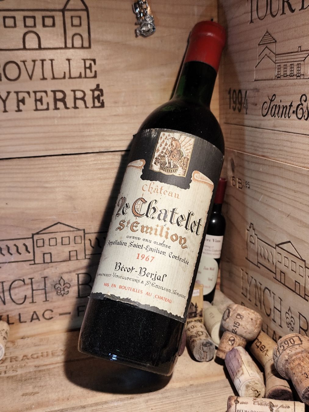 Vino: 1967 St Emilion GCC Chateau Le Chatelet – Nuovo e nell'imballaggio originale da Büsserach venduto da Vintage-vins 4