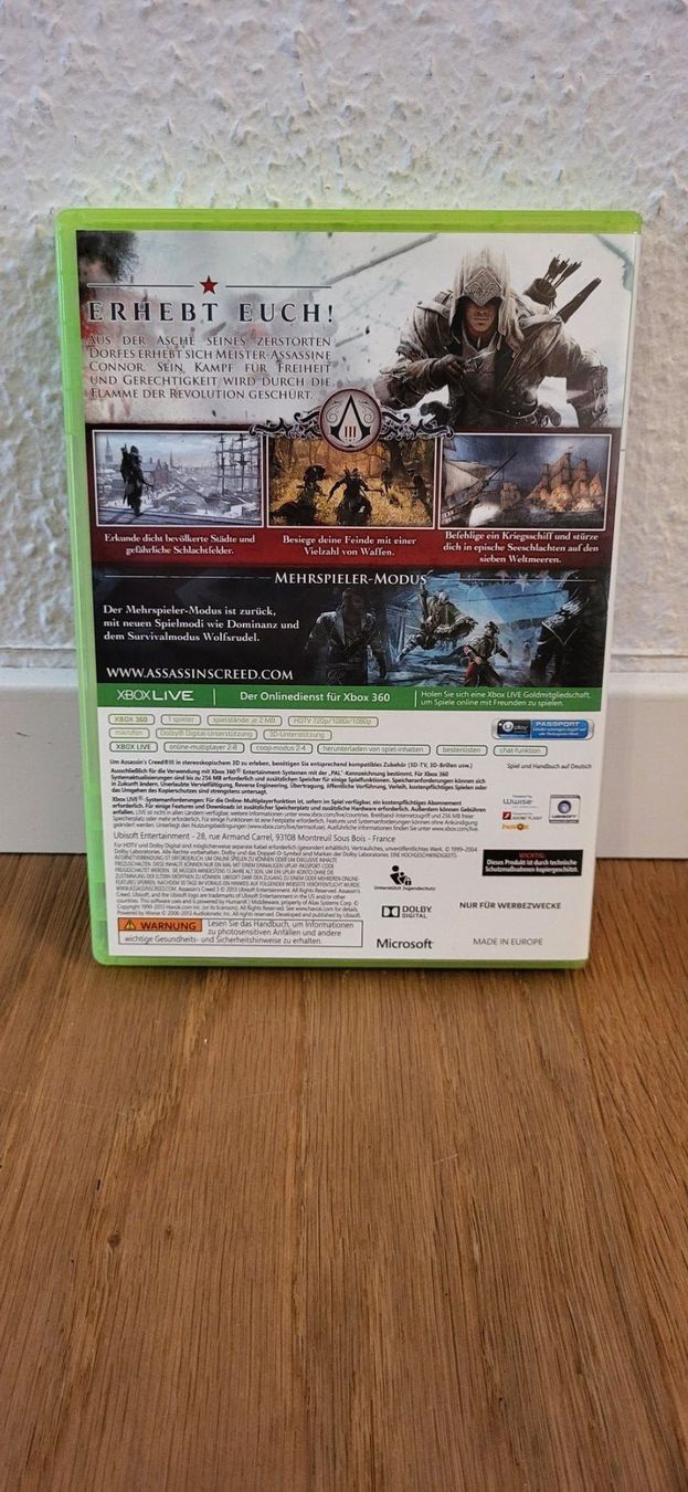 Microsoft Spiele: Xbox 360 - Assassins Creed 3 – Gebraucht aus Münsingen von Heroism2010 1