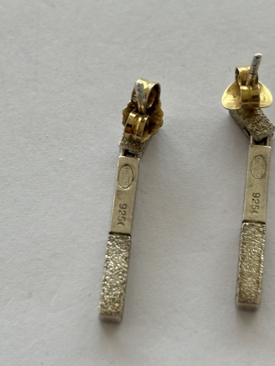 Orecchini pendenti & Orecchini a lobo: 925er Silberohrstecker ein echter Hingucker! – Usato da Langnau am Albis venduto da flusspflege 3
