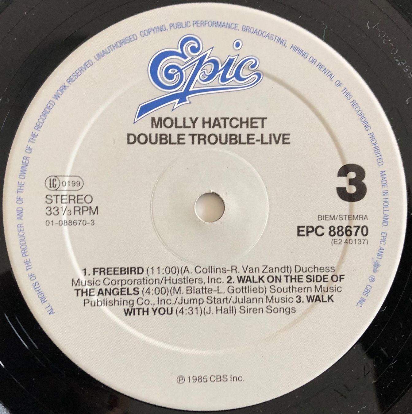 Schallplatten: MOLLY HATCHET - DOUBLE TROUBLE LIVE – Gebraucht aus Poliez-Pittet von Newtown-Records 3