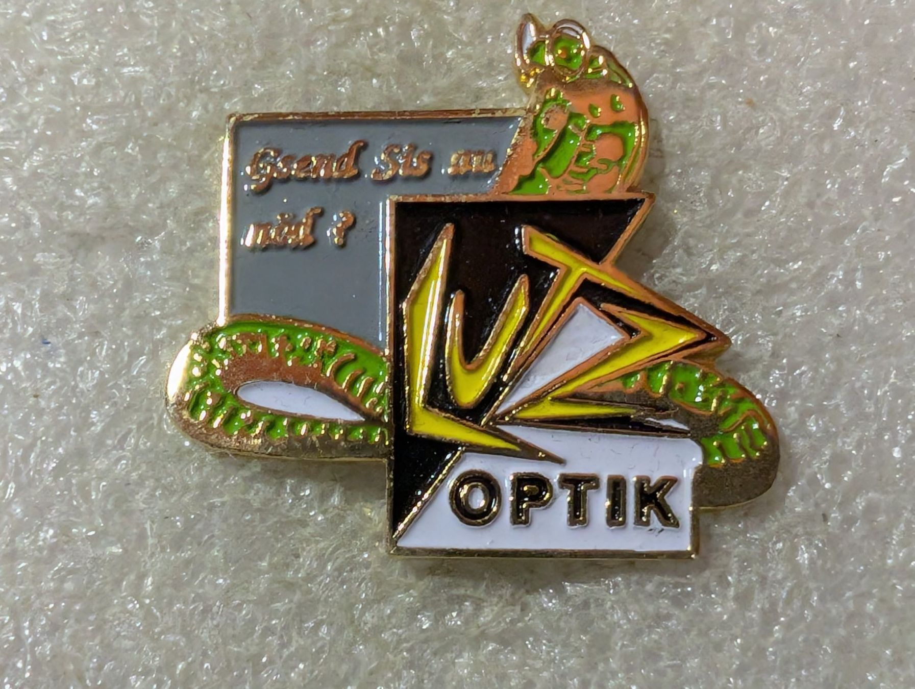 Placchette & Badge: Ansteckpin 78: Lutz Optik – Usato da Oppligen venduto da Pin-Fall-Shop