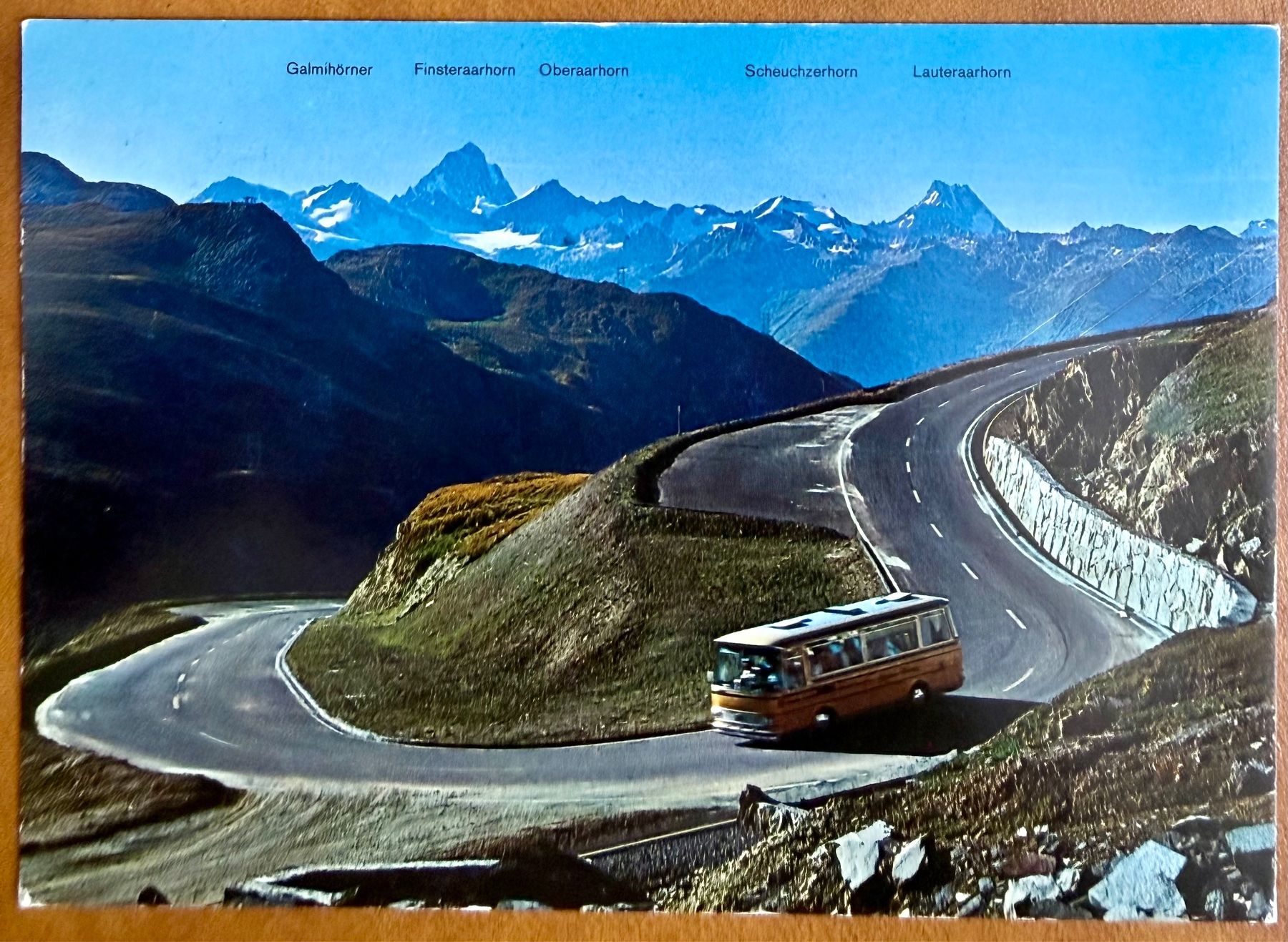 Ansichtskarten: Nufenenpass - Strasse - Post car 1970 – Gebraucht aus Lutry von Ediego