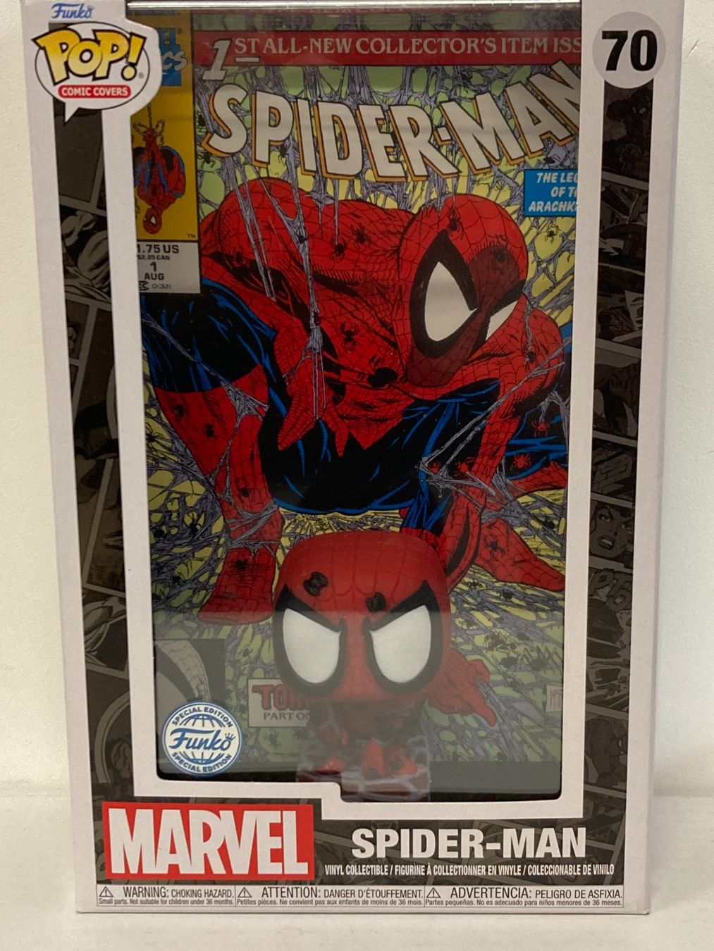 Funko Statuette: FUNKO POP! MARVEL COMIC COVERS # 70 SPIDER MAN special editi – Nuovo e nell'imballaggio originale da Vezia venduto da Aquarius_Age 1