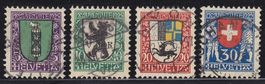 1925   Pro  Juventute Satz  Wappen TOP gestempelt