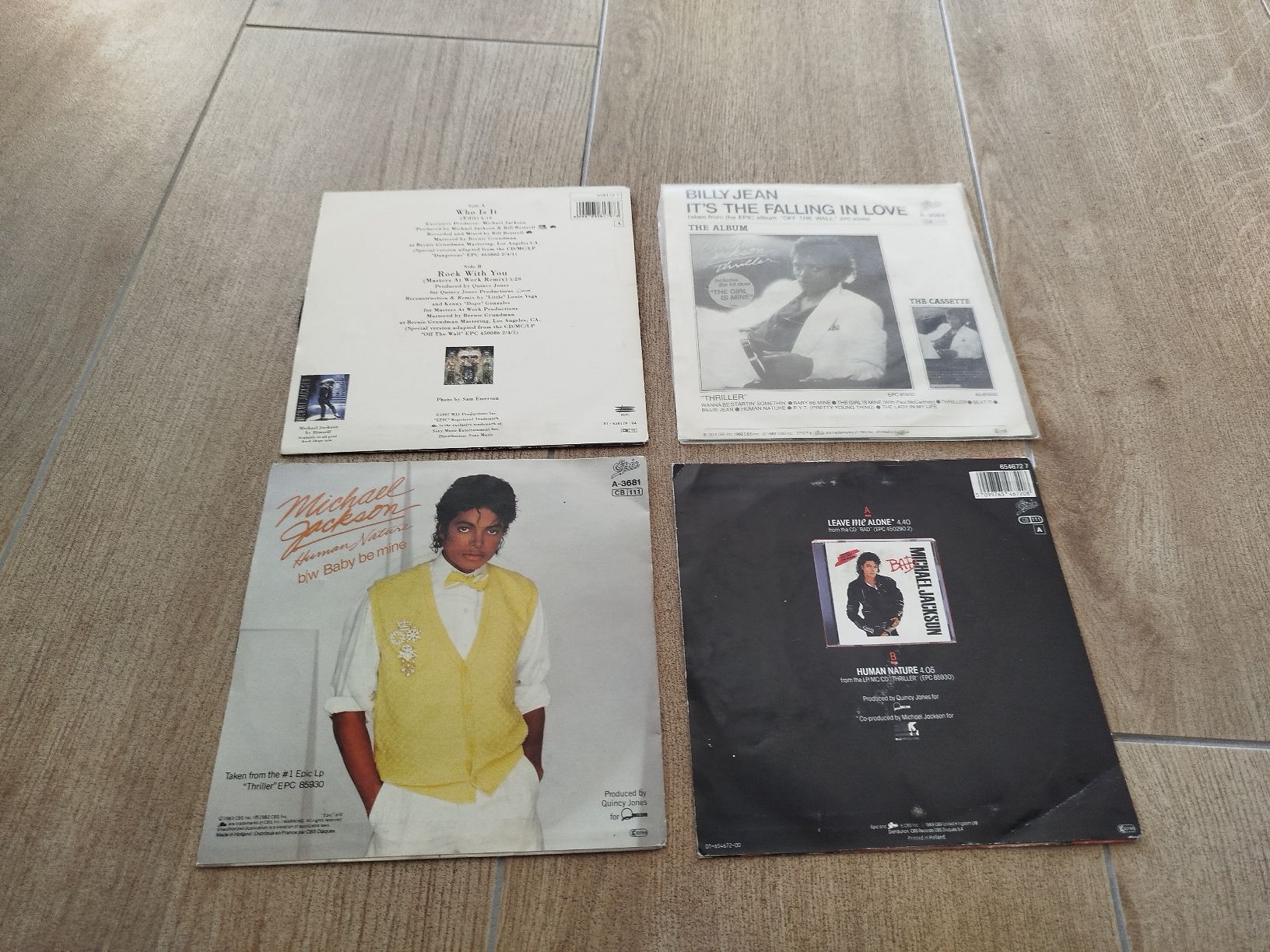 Dischi in vinile: 4 disques vinyle Michaël Jackson  – Usato da Genève venduto da Octo-puces 1