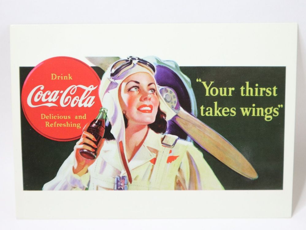 AK 1997 Coca Cola Werbung Aviatrix 1941 | Kaufen auf Ricardo