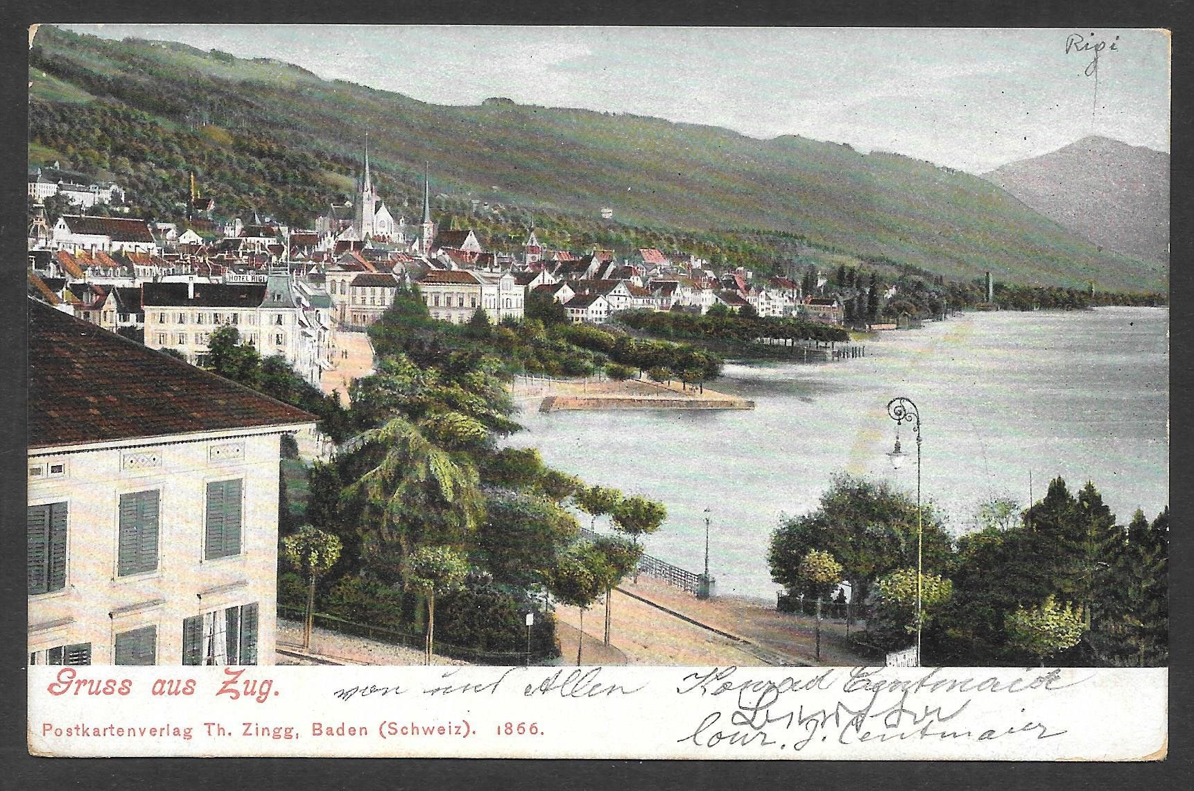Cartes postales: Zug Teilansicht – D'occasion à Olten par clotaldi