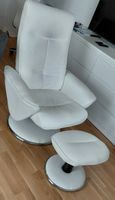 Relex leder Sessel mit Hocker 《Art;2706》