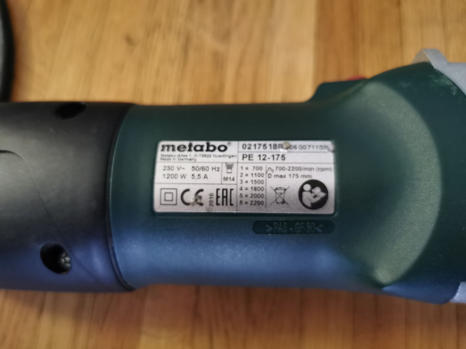 Tutte le macchine: Metabo PE 12-175 – Usato da Bulle venduto da Marcovoador 4