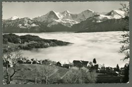 AK sw Beatenberg BE Nebelmeer ≈ 1951