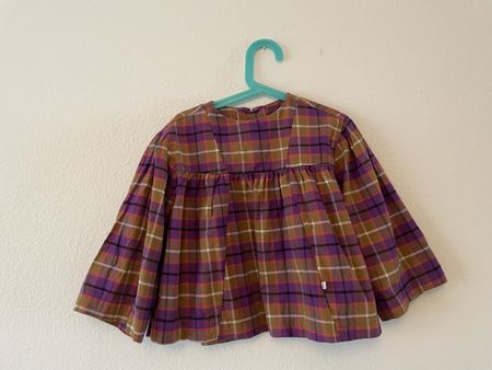 Repose AMS Plaid Blouse 6Y (116-122cm) Autumn Fashion