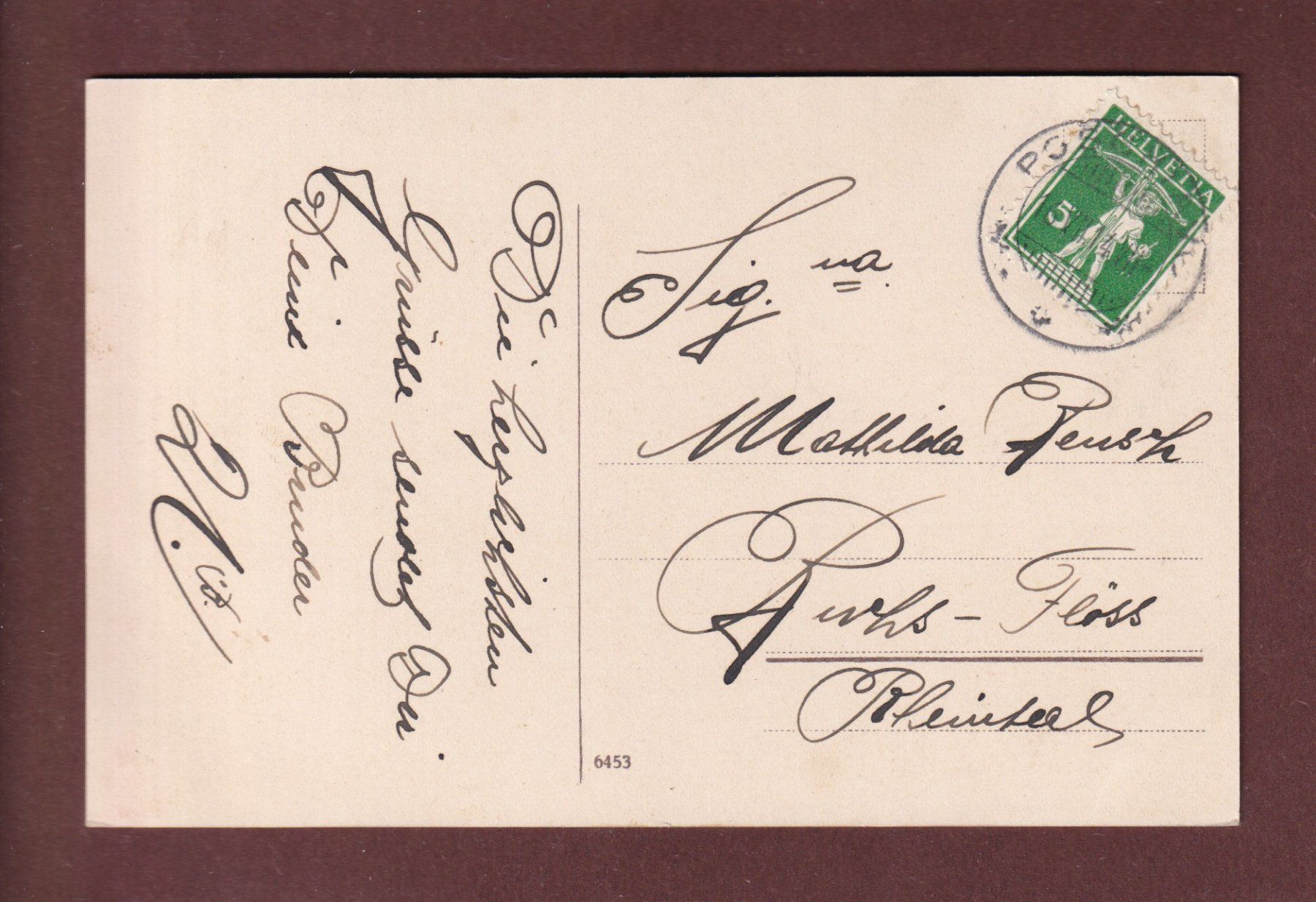 Cartoline postali: BERNINA-HOSPIZ - 1914 – Usato da Pully venduto da nicecards-shop 1