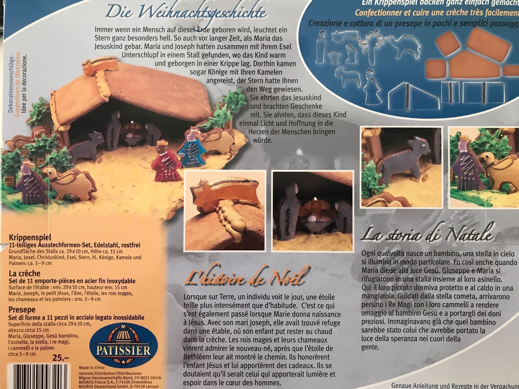 Migros Teglie da forno: Krippenspiel-Ausstecher-Set, 11x Teile – Nuovo e nell'imballaggio originale da Hünenberg See venduto da spartakus02 1