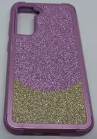 🌺Coque pailletée antichoc 3 en 1 pour Samsung S21🌺