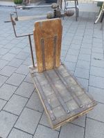 Antike Balkenwaage Holz Metall bis 250kg gebrauchter Zustand