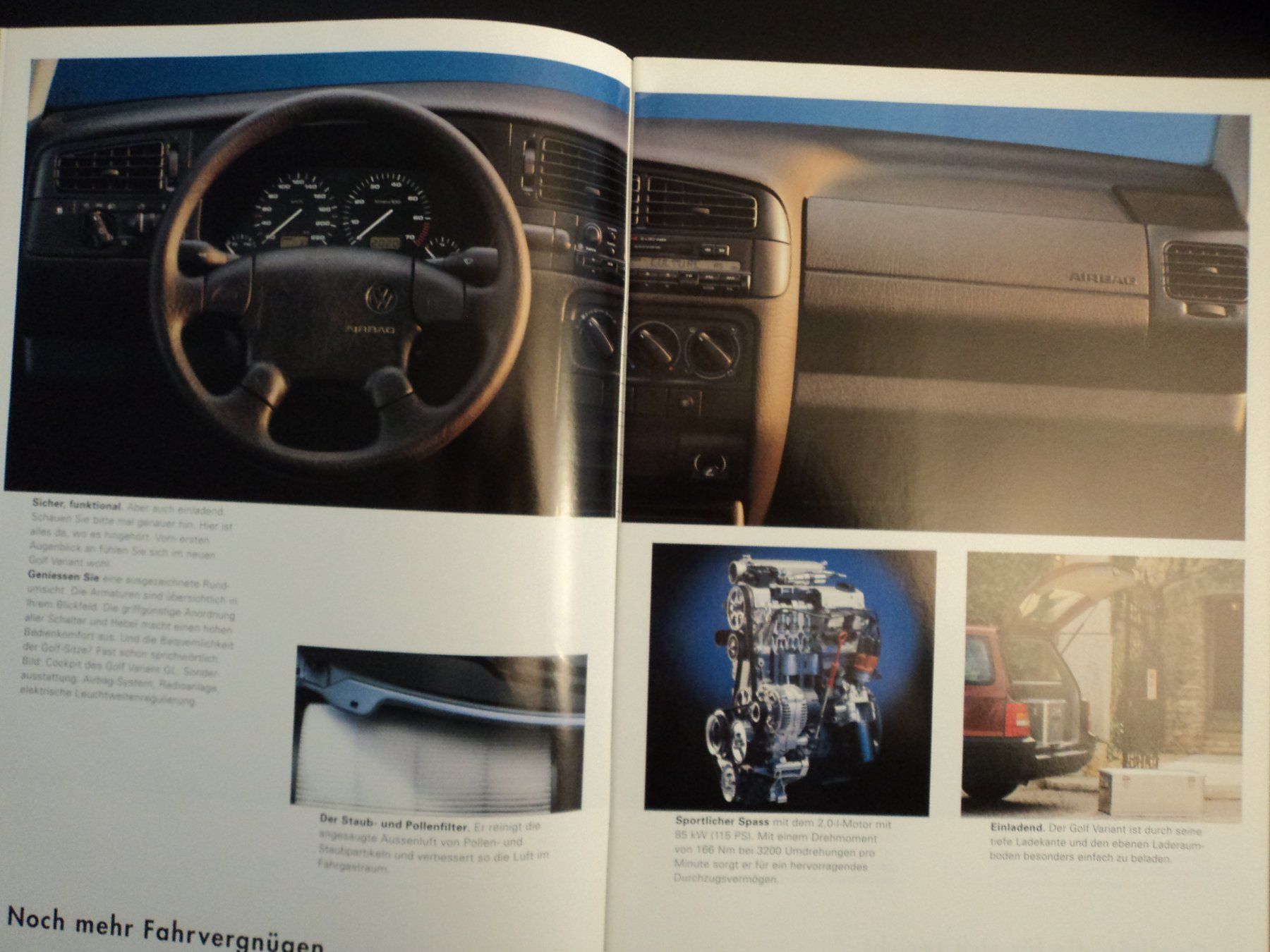 VW Documenti: Prospekt VW Volkswagen Golf Variant 1993 – Usato da Schwarzenburg venduto da modelCARama 3