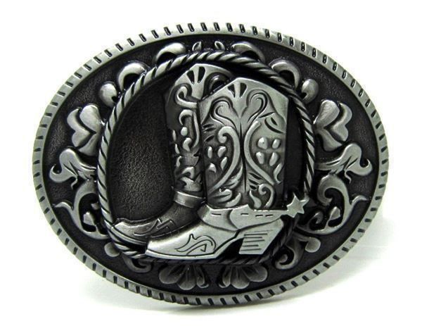 Fibbie per cinture: Metall Gürtelschnalle WESTERN BOOTS – Nuovo e nell'imballaggio originale da Münchwilen TG venduto da ecudos10