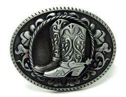 Metall Gürtelschnalle WESTERN BOOTS