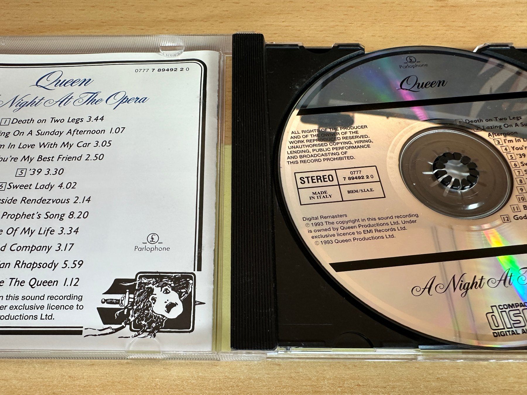 CDs: Queen – A Night At The Opera – Gebraucht aus Rikon im Tösstal von  2