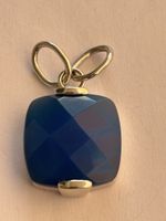 Anhänger Chalcedon blau 925 Silber neuwertig