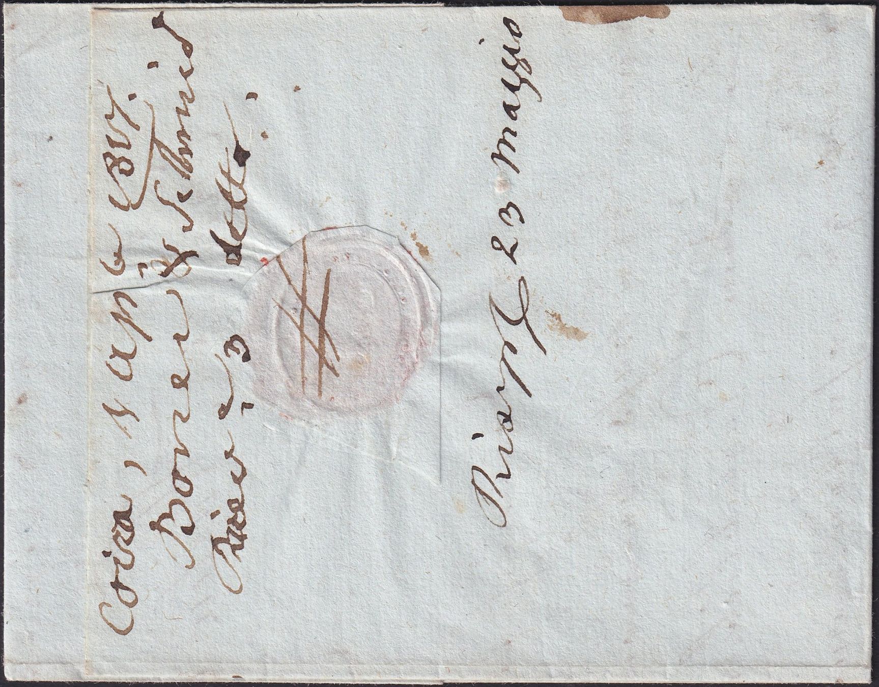 Tutti i francobolli: 1817, "BB. CHUR", wunderschöner Vorphila-Brief nach ZUTZ – Usato da Sursee venduto da Luzernerraute 2
