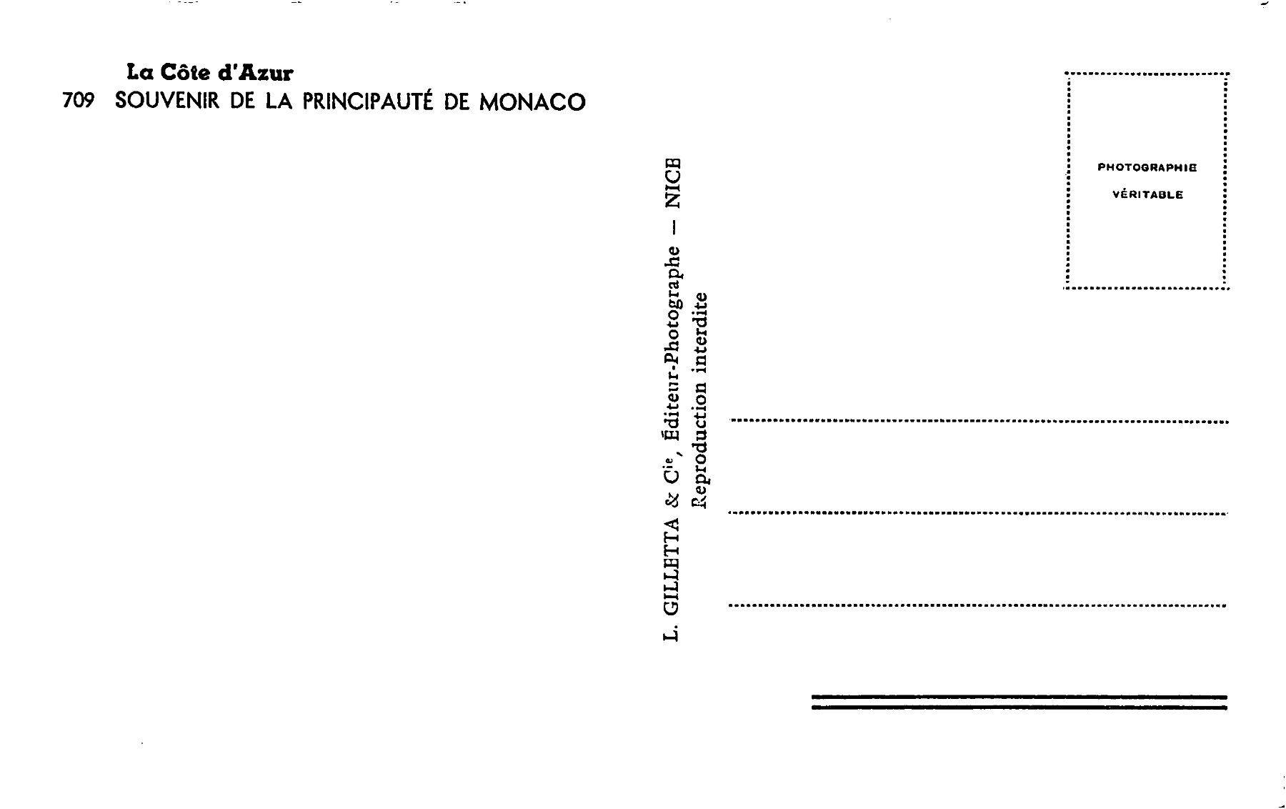 Cartoline postali: 3x Monaco, La Cote d'Azur – Usato da Ottikon b.Kemptth. venduto da Neptun1974 5