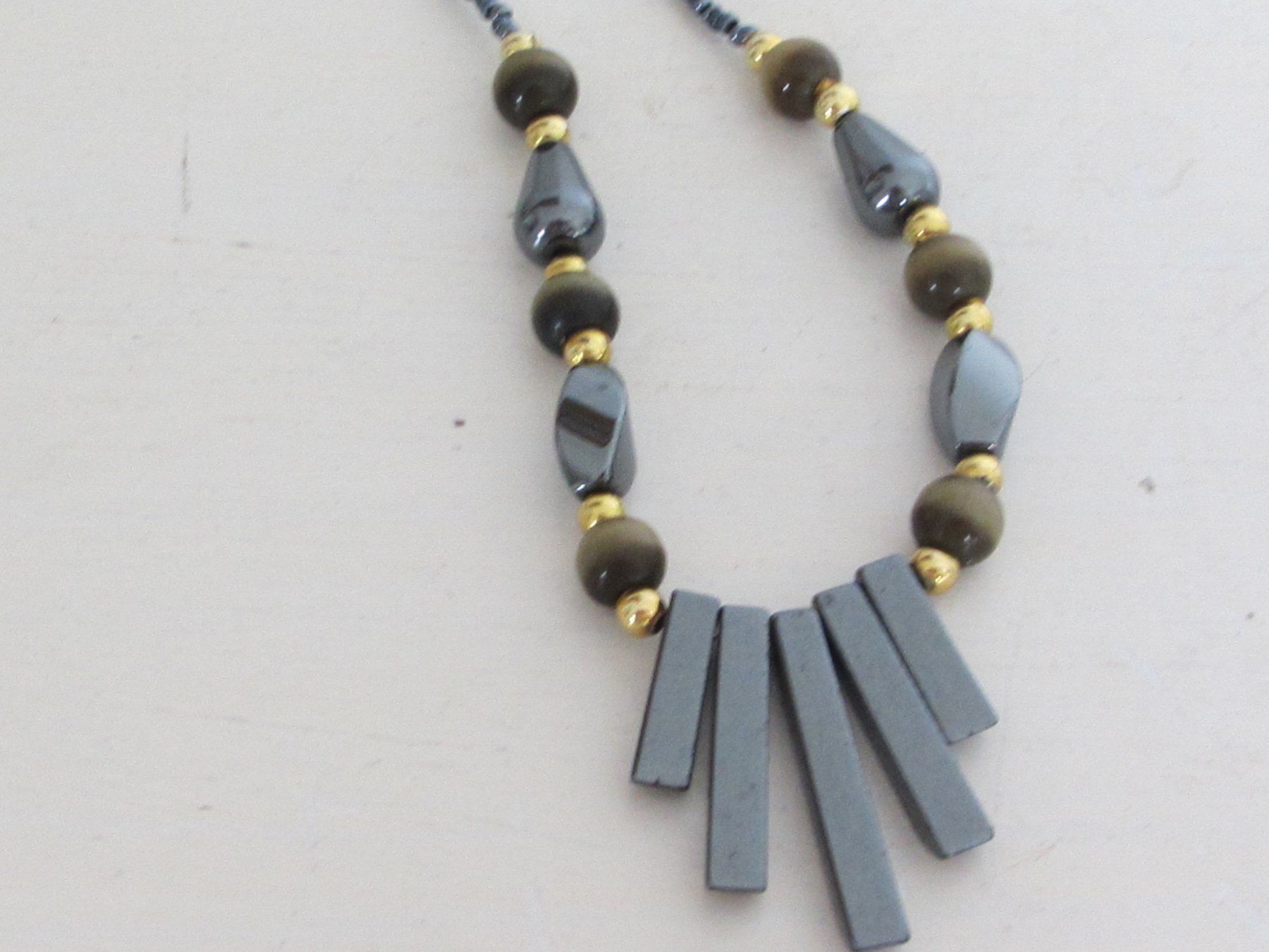 Catenine: COLLIER EN PIERRE MALACHITE  NEUF – Nuovo (secondo la descrizione) da Murten venduto da Selliot 3