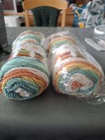 Wolle Farbverlauf 4x 100g 45% Baumwolle 55% Acryl neu