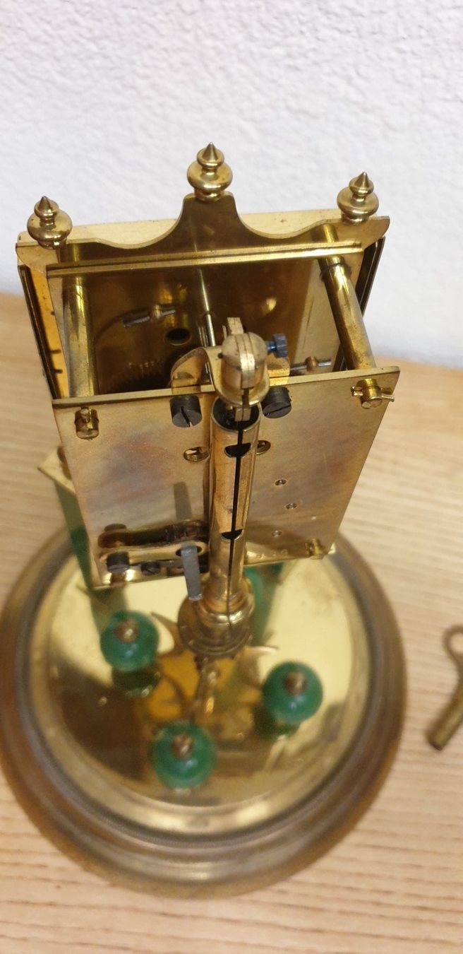 Orologi da terra & Orologi da parete: Mechanische Uhr mit Glasglocke – Usato da Emmen venduto da Brockofsky 7
