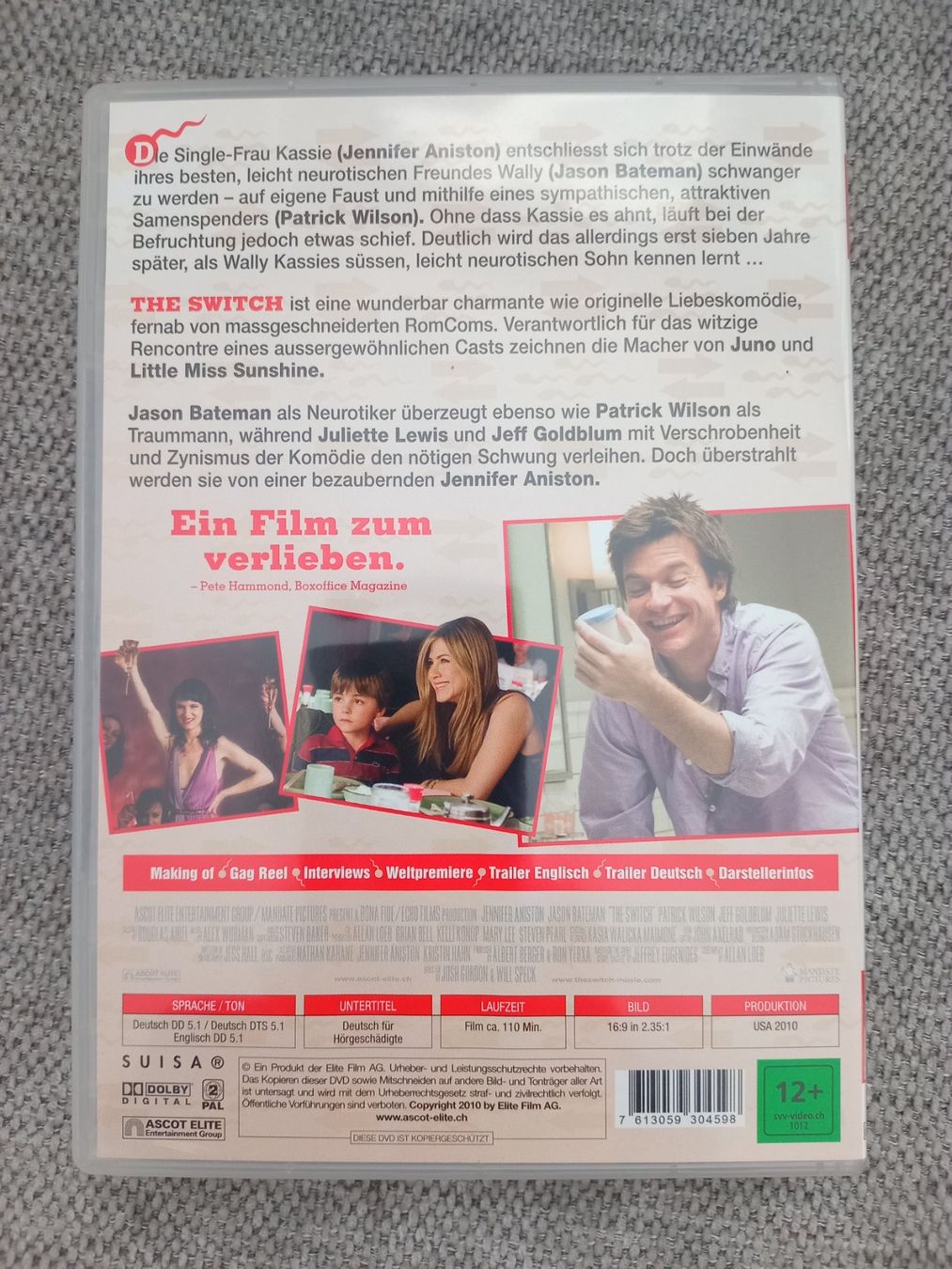 Tutti i DVDs: THE SWITCH - UMSTÄNDLICH VERLIEBT – Usato da Zollikofen venduto da jde_72zf 1