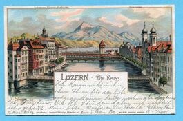 Luzern - Die Reuss 1900 - Schlumpfkarte Nr. 2099