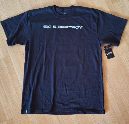 Neues Original T-Shirt "Ski&Destroy" der Kult-Skimarke Line