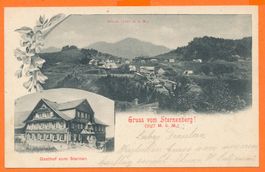 Gruss vom STERNENBERG mit Gasthof Sternen / ZH - 1906