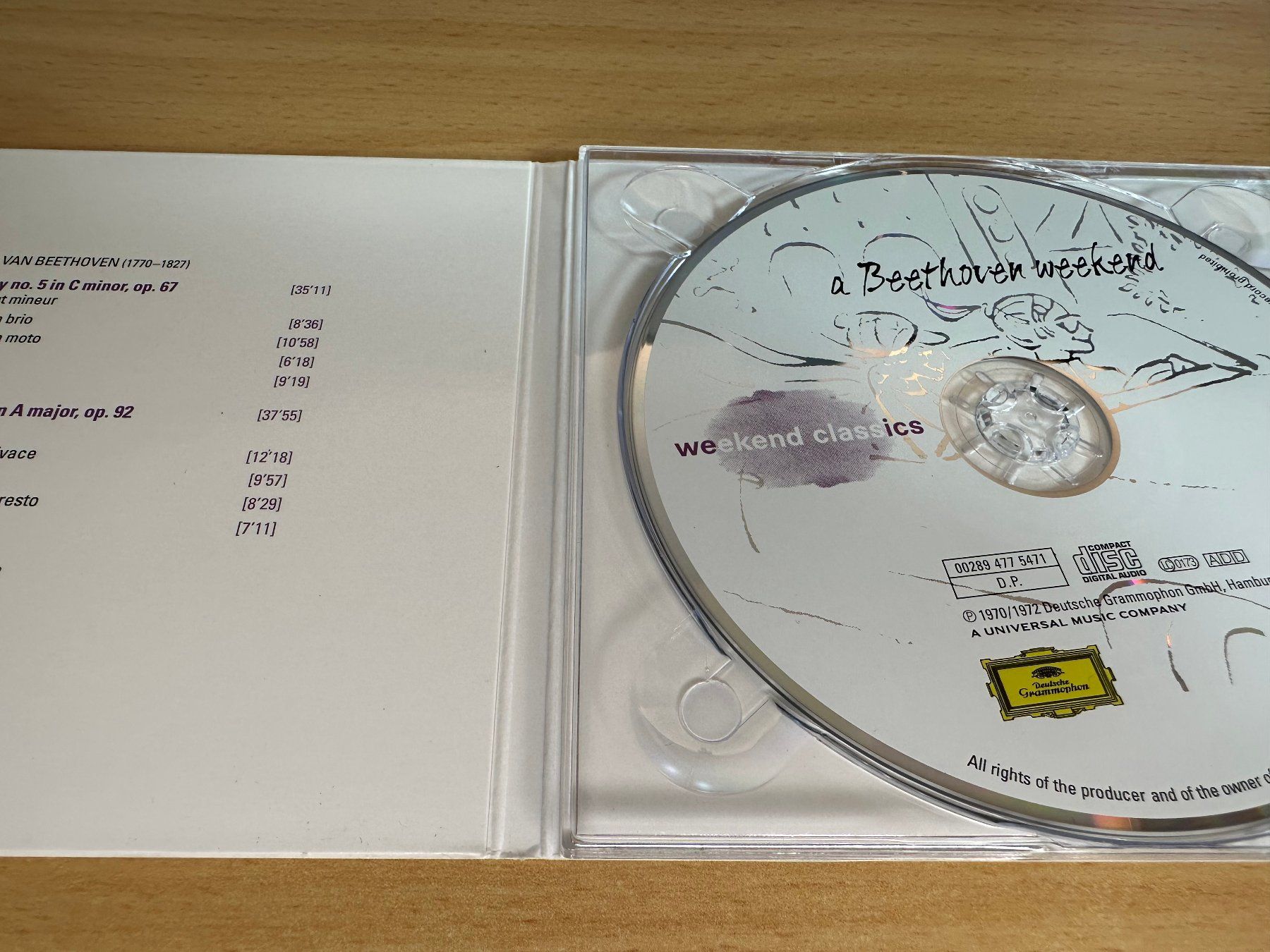 CD: Weekend Classics - a Beethoven Weekend – Usato da Rikon im Tösstal venduto da Alpenmutz 2