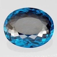 Topas London Blau 31.15ct IF Oval Brasilien Edelstein