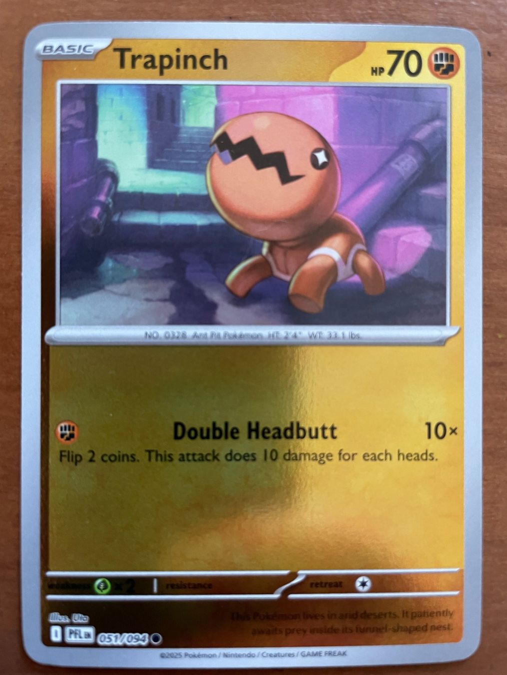 Pokémon Carte collezionabili: Pokemon Trapinch Reverse (Versand gratis) – Nuovo (secondo la descrizione) da Chur venduto da Angerson
