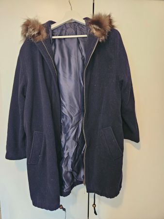 Giacca invernale in lana tg.S (blu)