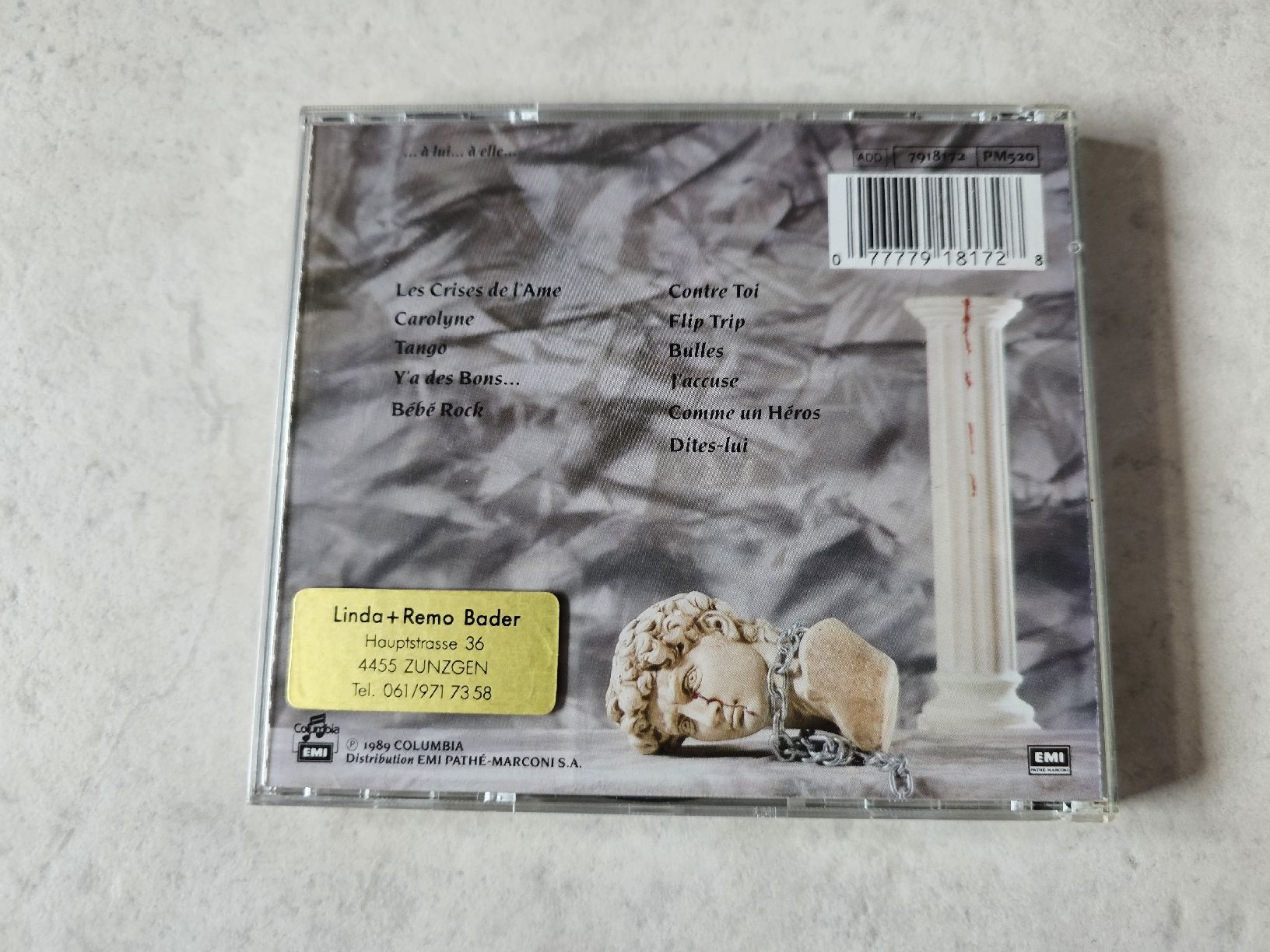 CD: Jeanne Mas  -  Les Crises De L'ame – Usato da Schneisingen venduto da backstore24 1
