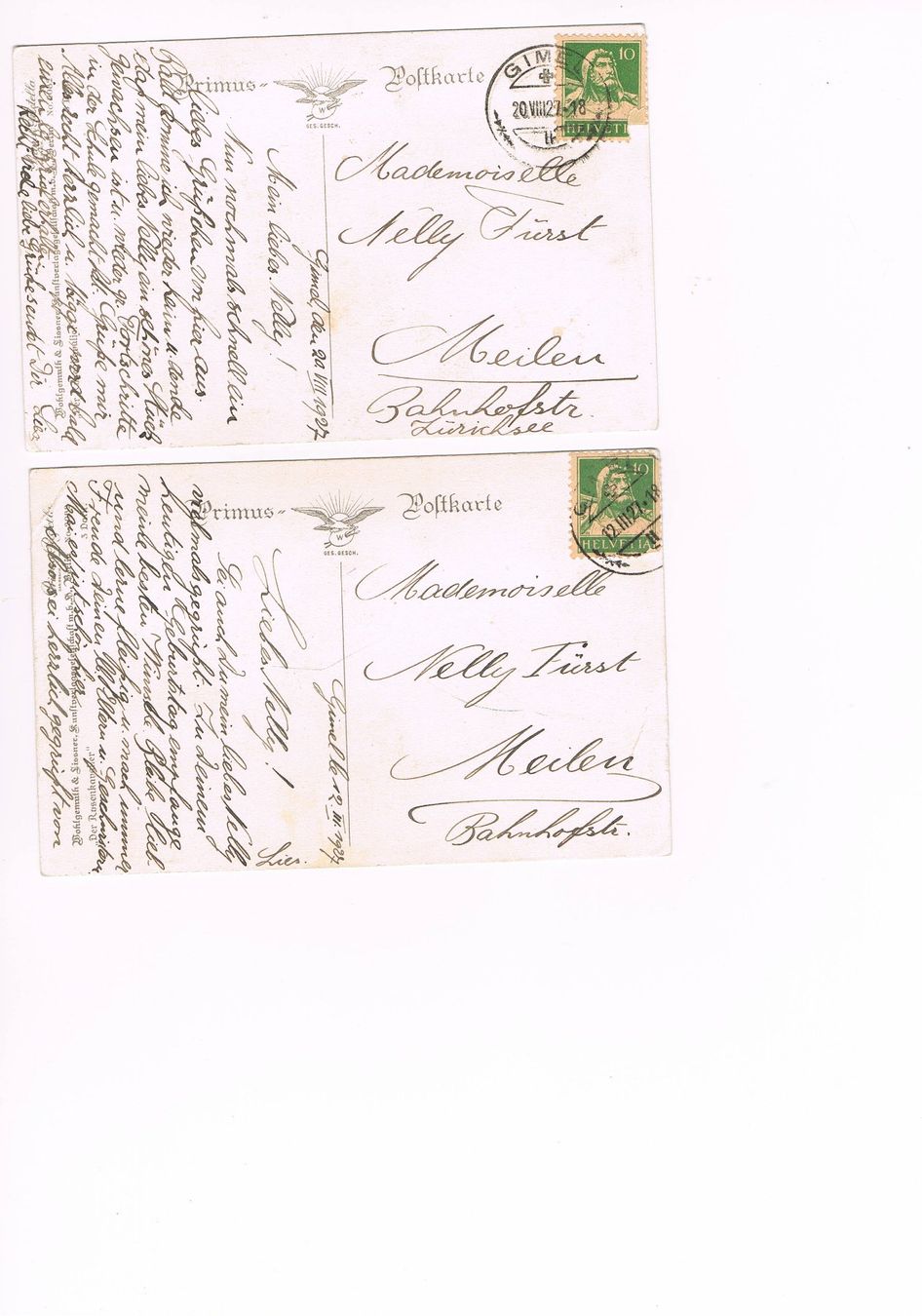 Cartoline postali: Der Rosenkavalier, 2 alte AK – Usato da Buchs AG venduto da Baerfisch 1