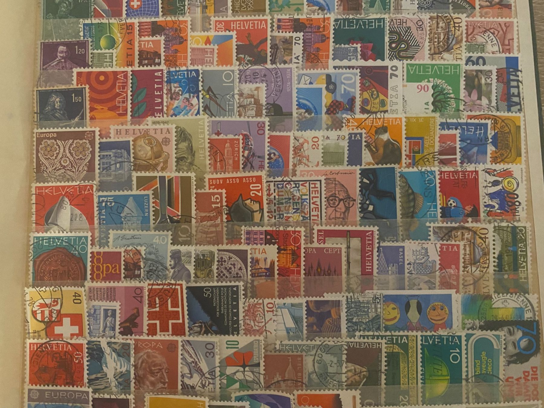 Tous les timbres: Briefmarken ,120 stuck helvetia – D'occasion à matten b. interlaken par jfran17 2
