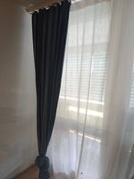 Vorhänge Blau/Weiss 6-teiliges Set