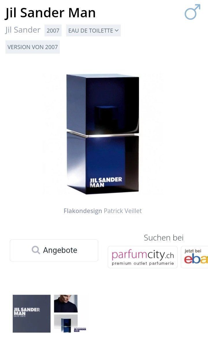 Jil Sander Profumi & Eau de Toilette: 5 ml JIL SANDER MAN ABFÜLLUNG – Nuovo (secondo la descrizione) da St. Gallen venduto da CaliSunshine 2