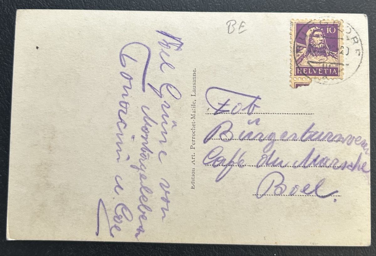 Cartoline postali: Malleray la Gare mit Feldarbeit  – Usato da Horw venduto da Tellbub 1
