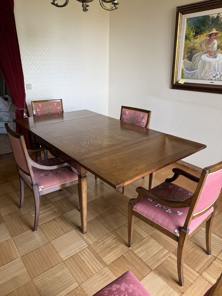 Tavoli: Table avec rallonge et 6 chaises style directoire – Usato da Clarens venduto da Gabi0062 4