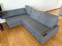 IKEA FRIHETEN Ecksofa / Schlafsofa grau