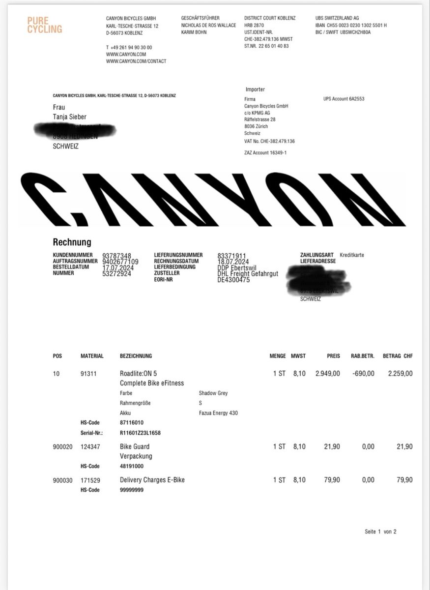 Canyon Vélos: Canyon E-Bike – D'occasion à Hedingen par Tanja764 3